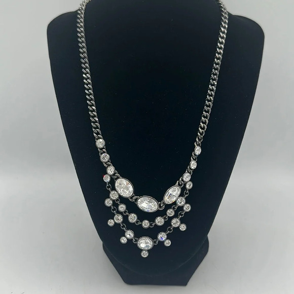 Givenchy rhinestone bling statement necklace - Picture 1 of 4